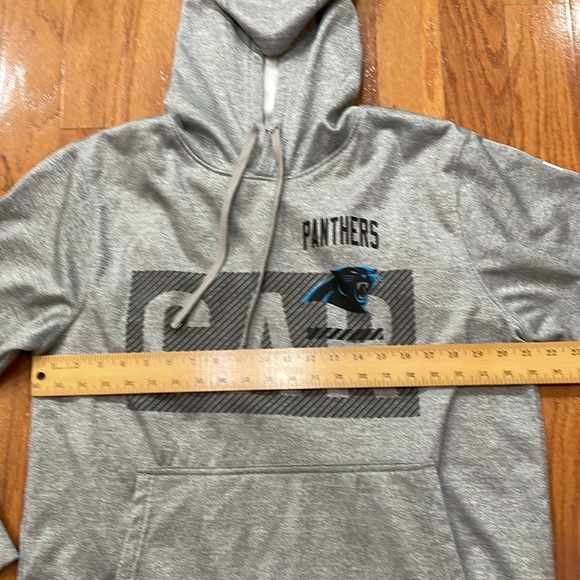 Panthers NFL Combine Training Size Large Hoodie Pop Over Gray - Picture 6 of 16